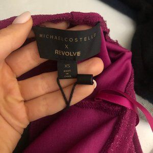 Michael Costello X REVOLVE Semira Gown in Magenta
